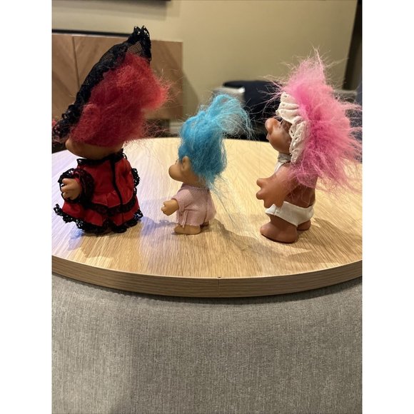 lot of 3 vintage 1 russ , 1 Dam , 1 ITB troll dolls - Picture 3 of 13